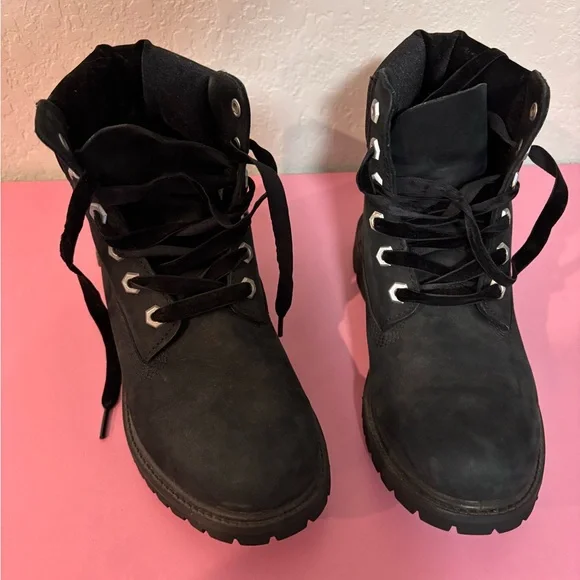 Timberland Black Nubuck Ankle Boots - Picture 3 of 8